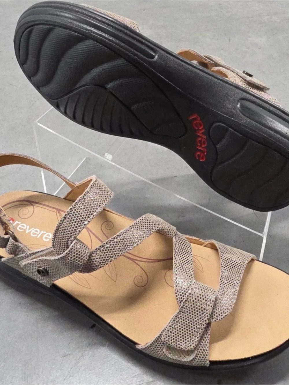 Reverse emerald adjustable straps Comfort Sandals